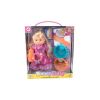 Picture of 14 inch vinyl head bottle blowing doll set (Purple)