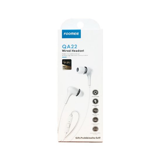 Picture of FOOMEE wired headset QA22 White