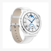 Picture of HUAWEI WATCH GT 3 Pro 32MB+4GB Silver Bezel White Ceramic Case White Leather Strap