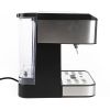 Picture of Limodo Espresso Coffee Maker, Latte Foam Machine with Stainless Steel Outer Body, 15 bar pump, 1.6L Tank,850W - Black/Silver