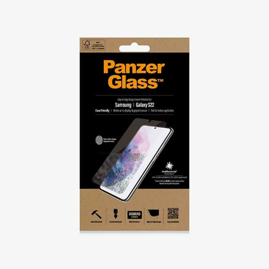 Picture of PanzerGlass Samsung Galaxy S22 Edge-to-Edge Screen Protector