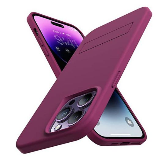 Picture of Torras iPhone 14 Pro Max 6.7 UPRO Silicone Case deep purple