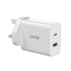 Picture of iOsuite PD Daul 45 Watt Fast Wall Charger With USB A & Tyoe C Output White