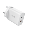 Picture of iOsuite PD Daul 45 Watt Fast Wall Charger With USB A & Tyoe C Output White