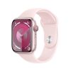 Picture of Apple Watch Series 9, GPS, 41mm - Pink Aluminum Case with Light Pink Sport Band - S/M