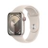 Picture of Apple Watch Series 9, GPS, 41mm - Starlight Aluminum Case with Starlight Sport Band - S/M