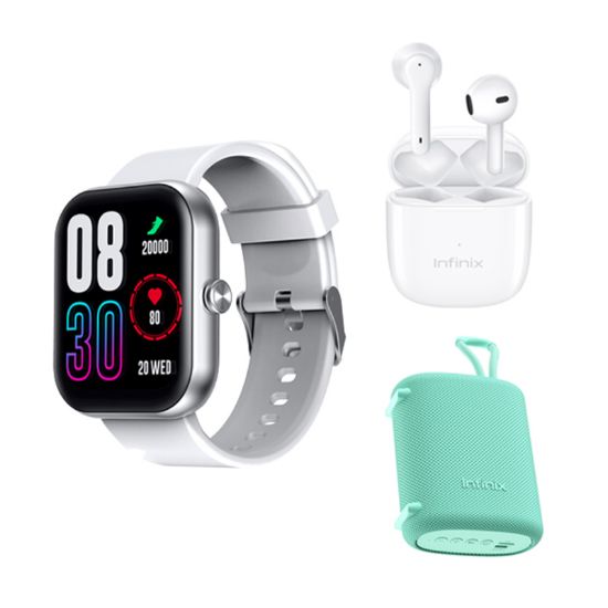 Picture of Infinix Bundle ( WATCH XW1 SILVER + Soundbox XS01 GREEN + XE22 White )