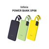 Picture of Infinix Power Bank XP08 10,000 mAh, built in Lightning, USB C Cables Green